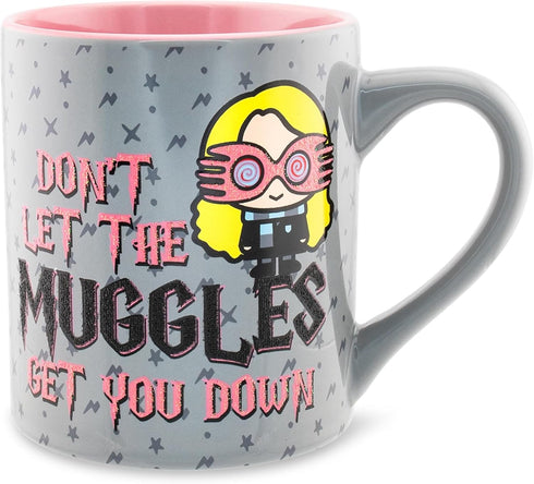 Silver Buffalo Harry Potter Don't Let the Muggles Get You Down Ceramic Mug, 14 Ounces...