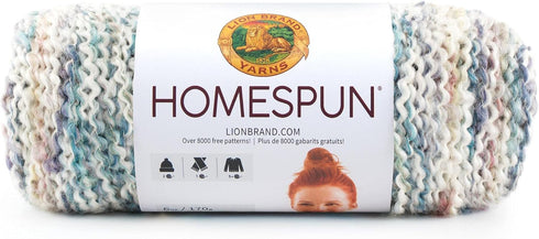 (1 Skein) Lion Brand Yarn Homespun Bulky Yarn, Tudor, 555 Foot (Pack of 1)......
