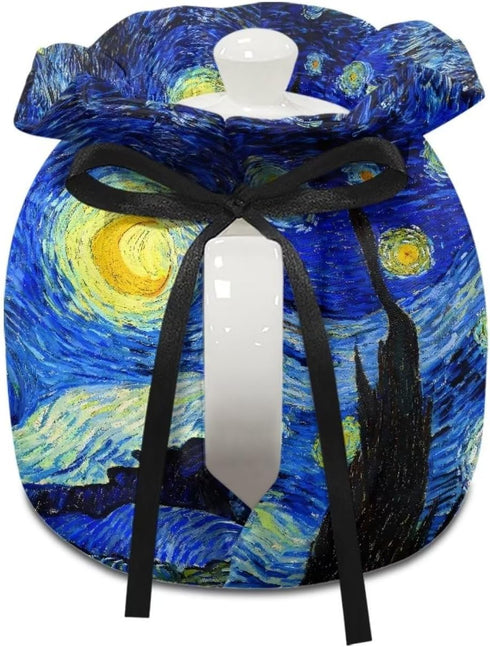 Starry Night by Van Gogh Print Tea Cosy Cover Teapot Warmer Teapot Cover Tea Pot Decor Cover, Tea Cozy for Kitchen Home Tea Pot Tea Kettle Quilt...