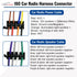 ISO Car Radio Wiring Harness Connector, Radio Power Speakers Wiring Adapter for Car Stereo, Radio Harness Adapter Replacement for Boss Jenson Lead...
