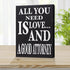 JennyGems Lawyer Gifts, All You Need is Love and a Good Attorney Wooden Sign, Lawyer Decor, Wall Hanging, Made in USA...