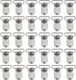 25pcs 1" Pacifier Suspender Clips, Marrywindix Pacifier Clips for Making Pacifier Holders Bib Clips Toy Holder Silver...