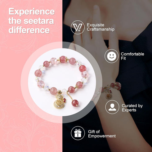 Generic Women's Healing Crystal Bracelet for Peace and Protection - Gift for Girlfriend, Wife, or Loved One - Infused with Mystical Eastern Energi...