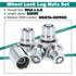00276-00900 Wheel Lock Lug Nuts Kit M12 x 1.5 Compatible with Toyota Avalon C-HR Camry Celica Corolla Highlander Matrix Mirai MR2 Prius RAV4 Sienn...