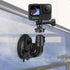 Heavy Duty Super ?90mm Suction Cup + Adjustable Dual-Ball-Head Action Camera Dash Cam Phone Car Mount Windscreen Window Cockpit Holder for GoPro i...