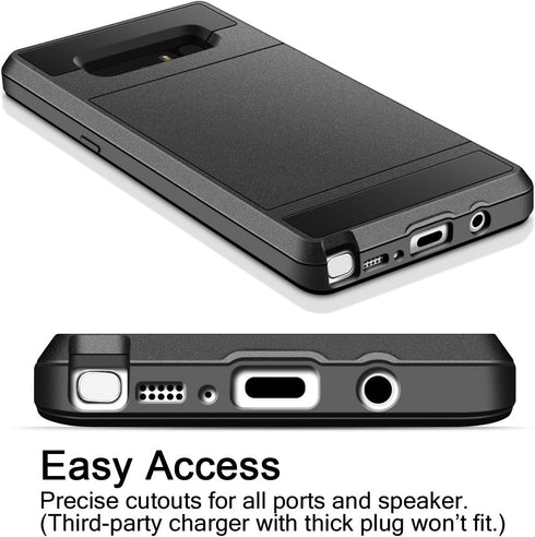 Vofolen Upgraded Case for Galaxy Note 8 Case Wallet Card Holder Slot Dual Layer Hybrid Cover Shockproof Anti-Scratch Protective Hard Shell Tough B...