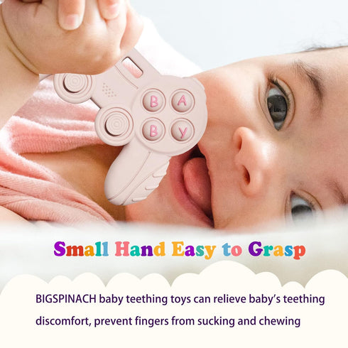 Baby Video Game Controller Teether Toy Funny Baby Teething Toys for Babies Gamer Controller?Blue?...