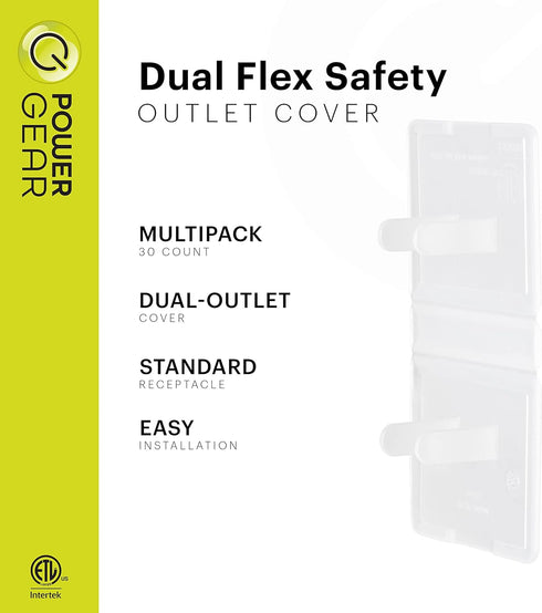 Power Gear 74749 Plastic Outlet, 30 Pack, Flexible Cover...
