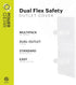 Power Gear 74749 Plastic Outlet, 30 Pack, Flexible Cover...