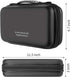 alavisxf xx CD Case, 96 Capacity EVA Protective Blu-ray DVD Case Portable Zipper CD Case Holder Disc Storage Organizer Wallet Bag for Car Home Tra...