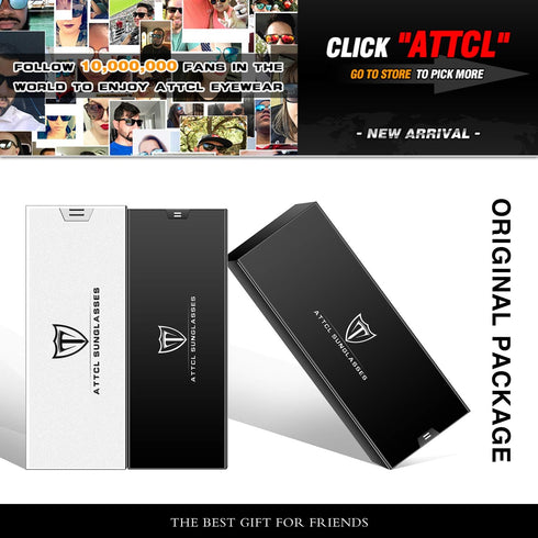 ATTCL Men's Driving Polarized Rimless Sunglasses Al-Mg Metal Frame Ultra Light...