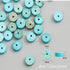SUNNYCLUE 1 Box 122Pcs Gemstone Heishi Beads Natural Howlite Bead Flat Round Beads 8mm Beaded Disc Stone Loose Spacer Beads for Jewelry Making Bea...