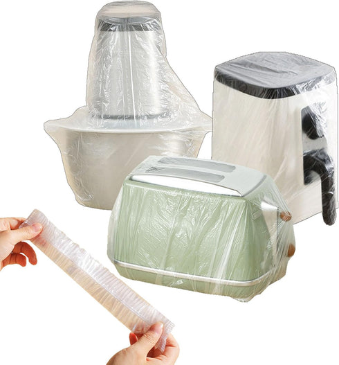60 PCS Clear Small Appliance Dust Covers,Disposable Kitchen Appliance Covers for Instant Pot,Mixer,Meat Slicer,Air Fryer,Toaster Oven,Food Process...