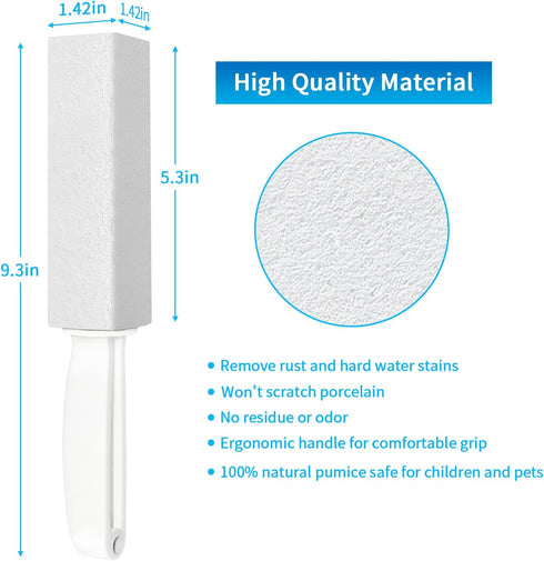 4TH Pumice Stone for Toilet Bowl Cleaning?Scouring Sticks (White)...