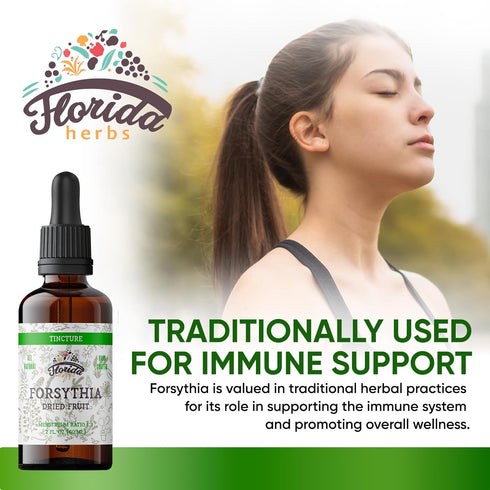 Forsythia Tincture, Organic Forsythia Extract (Lian Qiao, Forsythia Suspensa) Health Supplement, Non-GMO in Cold-Pressed Organic Vegetable Glyceri...