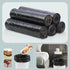 JOYBOS Trash Bags 5 Rolls/75Pcs, Drawstring Small Garbage Bags, 4 Gallon Trash Bag, Portable PE Rubbish Bags Trash Can Liners, Wastebasket Bags Ga...