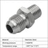EVIL ENERGY 4AN Male Flare to M10 x 1.25 Male Metric Thread Brake Fitting Stainless Steel Adapter...