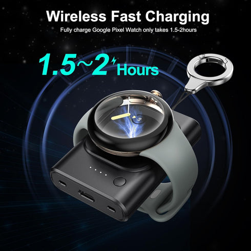 for Pixel Watch Charger, Portable Pixel Watch Charger for Google Pixel Watch, 1800mAh Google Watch Charger Portable Google Pixel Watch Charger Wir...