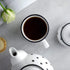 City to Cottage Handmade White And Black Polka Dot Ceramic Extra Large 17.5oz/500ml | Hot Chocolate, Coffee, Tea Mug, Cup with Handle Unique Desig...