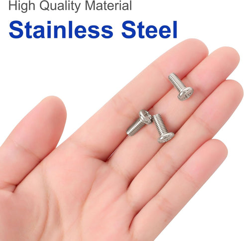 uxcell 10 Pieces M4 x 10mm TV Mount Screws, Computer TV LCD Monitor Stand Bracket Mounting Screws, Stainless Steel, Silver Tone...