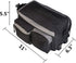 Bike Pannier Bag - Durable & Waterproof Nylon with Reflector Handbag | Shoulder Strap Rack Rear Trunk Tote Bag | Zipper Pockets & Bottle Case...