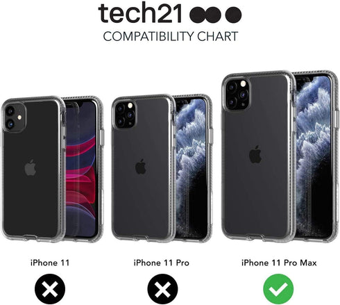 tech21 Pure Clear Phone Case for Apple iPhone 11 with 10ft Drop Protection, Transparent...