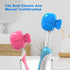 Mspan Toothbrush Protector Clip Pod: Tooth Brush Head Pods Compatible with Oral-B Philips Colgate for Manual & Electric Toothbrush - 2 Packs...