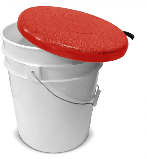 Orange bucket lid by Bucket Lidz...