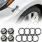 JDM Bumper Quick Release Front Rear Bumper Fasteners, 4 Piece (Gray), 8 x O-Ring...