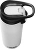 CamelBak Forge Flow Coffee & Travel Mug, Insulated Stainless Steel - Non-Slip Silicon Base - Easy One-Handed Operation - 20oz, White...