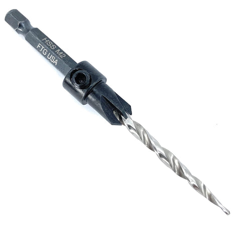 Adjustable Wood Countersink Drill Bit Set #8 (11/64") for Woodworking...