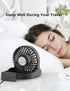 Small Desk Fan, 3 Speeds Silent Travel Fan, Portable mini Desktop Fan, 180° Foldable Table Fan, USB Powered Cooling Fan for Bedroom Home Office Ou...