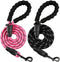 BARKBAY Dog Leashes for Large Dogs Heavy Duty Dog Leash 2 PACK 5 FT with Comfortable Padded Handle Highly Reflective Threads for Medium Large Dogs...