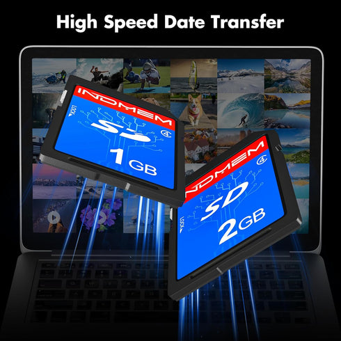 INDMEM SD Card 1GB + 2GB? Class 4 Flash Memory Card 2G SLC Standard Secure Digital Cards...