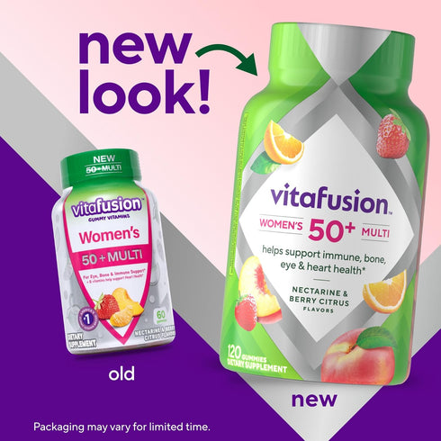 Vitafusion Women's 50+ Daily Multivitamin, Gummy Vitamins, 120 Ct...