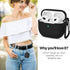 ATUAT Compatible with AirPods 3 Case, Protective Silicone Cover for AirPods 3rd Generation Case 2021, Wireless Charging - Black...