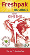 Freshpak Rooibos - Tagless Wellness - Ginseng 20s (Keto Friendly, Gluten Free, Halal)...