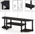 Furinno Turn-S-Tube Wide TV Entertainment Center, Espresso/Black...