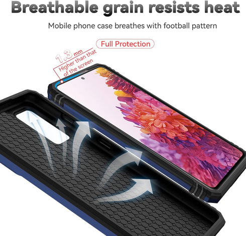 for Samsung Galaxy S20 FE 5G Case with Camera Lens Cover HD Screen Protector, Military-Grade Drop Tested Magnetic Ring Holder Kickstand Protective...