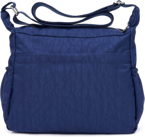 Crossbody Bag for Women, Multi Pockets Waterproof Nylon Shoulder Handbag, Lightweight Crossbody Purse for Ladies...