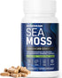 Organic Irish Sea Moss 6000mg - 2000mg Black Seed Oil Ashwagandha Burdock Root Ginger Capsules - Advanced Seamoss Vitamin Multi Mineral Complex Su...