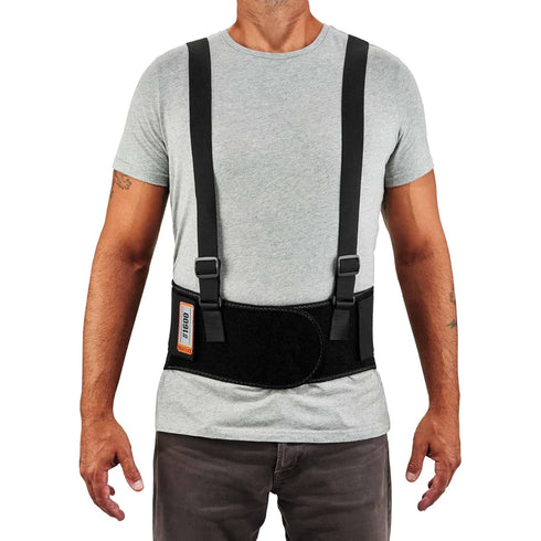 Ergodyne ProFlex 1600 Back Support Brace, 9" Extended Support, High Cut Front For Mobility, Small,Black...