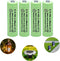 GEILIENERGY Solar Light AA Ni-Mh 600mAh 1.2V Rechargeable Batteries AA Rechargeable Batteries for Solar Lights Solar Lamp(Pack of 4)...