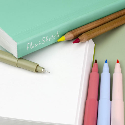 Speedball Art Products Flexi Sketch Blank Artist Journal, 9 x 6, Mist, 9x6...