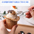 HANSGO 10PCS Mini Coffee Spoons, 4.6 Inch Demitasse Espresso Spoons Small Stainless Steel Tea Spoon for Cake Ice Cream Dessert Food Sample Cocktai...