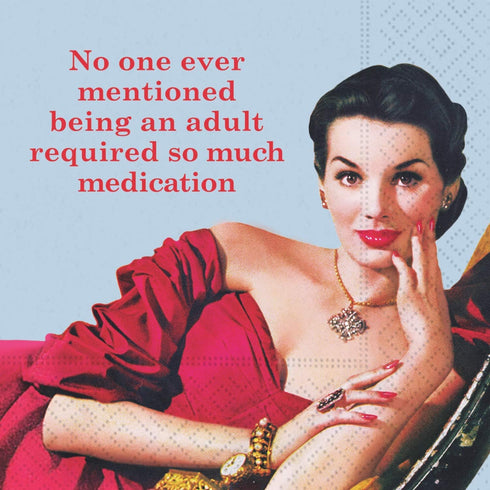 Retro Cocktail Napkin - Women Men Cocktail Napkin Funny Boxed Variety Pack 40 Total Napkin...