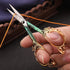 Embroidery Scissors Sewing Scissors Sharp Crafting Threading Scissor with Sheath for Needlework Artwork Manual Handicraft DIY Tool, 4.7in Gold Gre...
