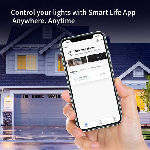 A15 LED Smart Bulb, Compatible with Alexa, Google Home, E26, 5W=40W, Color Changing, Dimmable WiFi Light Bulbs, No Hub Required, 3 Pack...