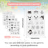 Magibeads 68 Patterns Animal Mushroom Water-soluble Embroidery Dog Cat Flower Ladybug Dragonfly Stick and Stitch Embroidery Paper Starter Kit for ...