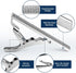 Tie Bars for Men Skinny Regular Necktie, Length 1.5 Inch-2.3 Inch, Tie Clips Set in Gift Box...